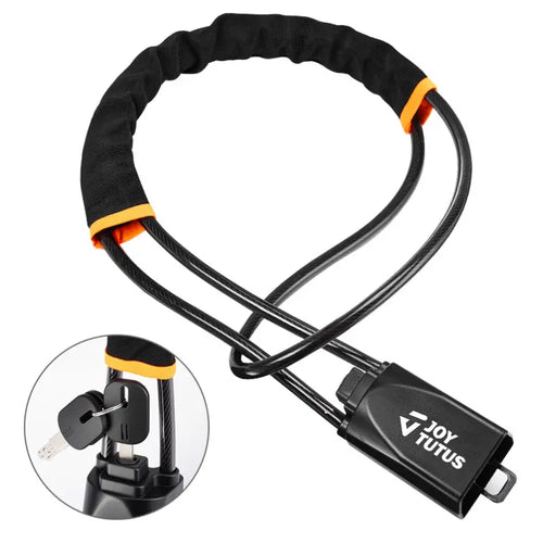 JOYTUTUS Universal Anti-Theft Car Steering Wheel Lock with 3 Keys for Security Fit Most Vehicles Truck SUV Van Black Automotive Dashboard Accessory